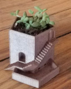 Small Tower planter - Click Image to Close